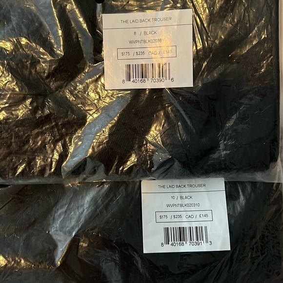 Away Travel The Laid Back Wool Blend Stretch Trouser in Black NWT! - Picture 12 of 14